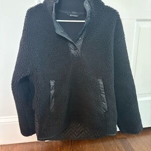 Athleta Black Sherpa Jacket